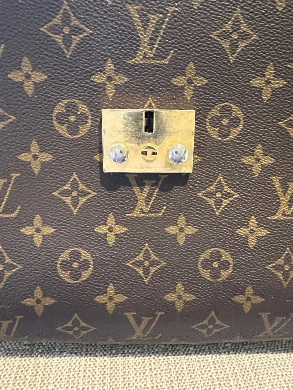 Vintage Louis Vuitton Monogram Canvas Doctor Bag/Briefcase Gold Hardware